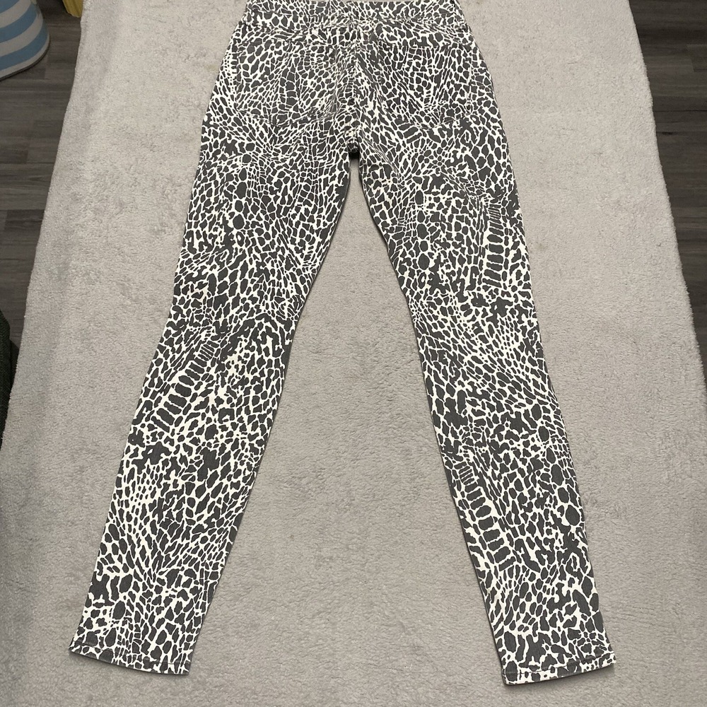 Frame‎ Denim Jeans Womens 27 Animal Print Le High Skinny Denim Fade 28" Inseam - Picture 8 of 8